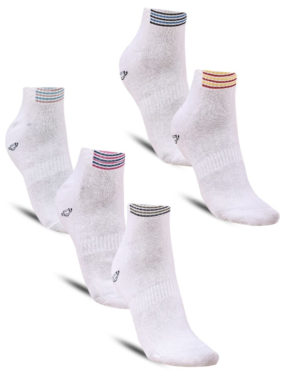 Dollar Sports Ankle Length Cotton Socks For Men's In ( Pack of 5 )