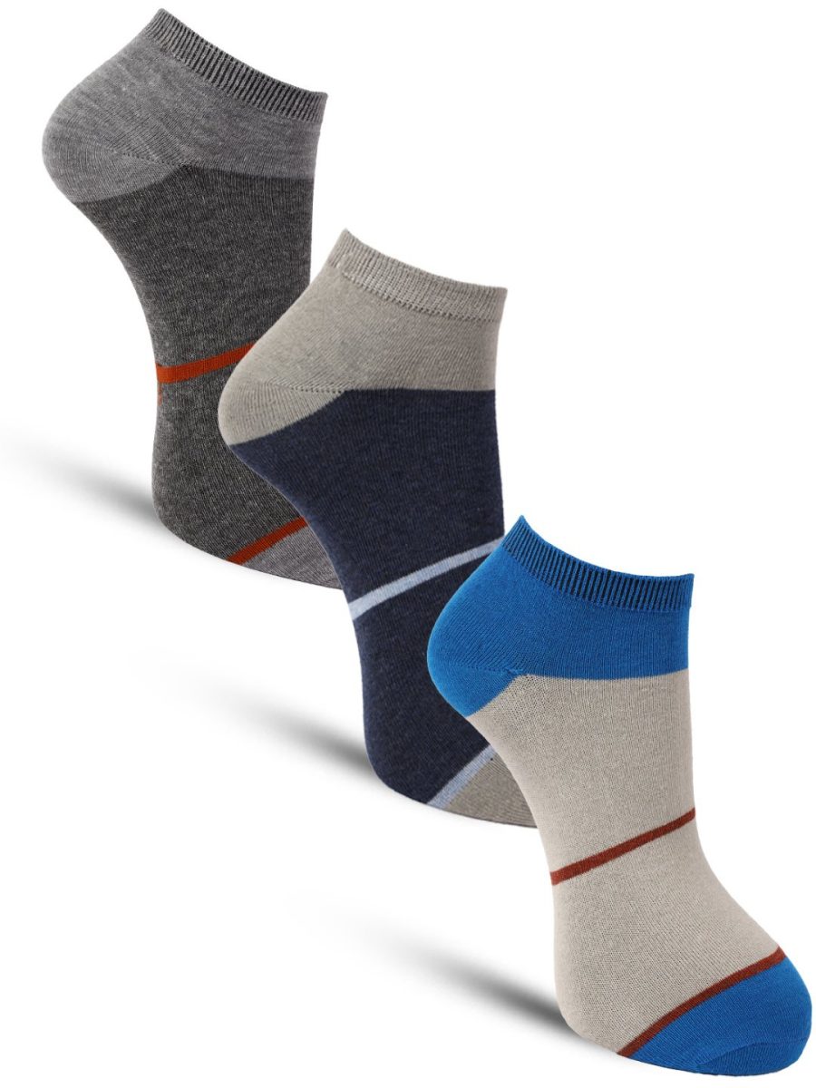 Dollar Casual Ankle Length Cotton Socks For Men's In ( Pack of 3 )