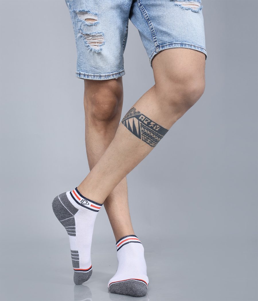 Dollar Sports Ankle Length Cotton Socks For Men's In ( Pack of 3 )