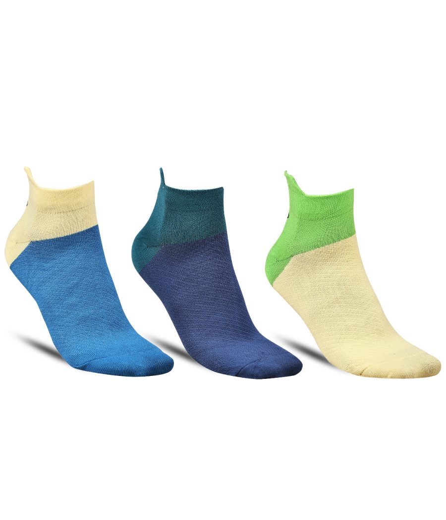 Dollar Sports Ankle Length Nylon Socks For Men's In ( Pack of 3 )