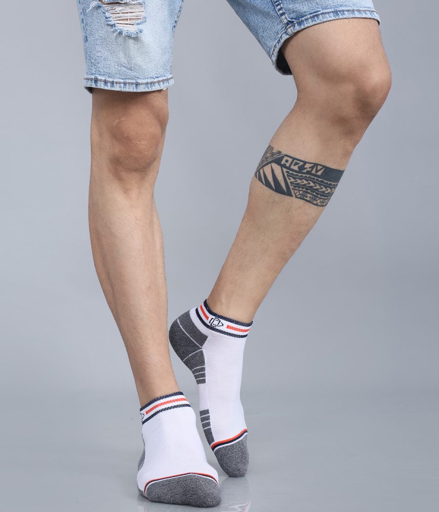 Dollar Sports Ankle Length Cotton Socks For Men's In ( Pack of 3 )