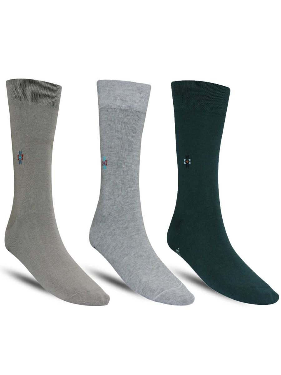 Dollar Formal Full Length Cotton Socks For Men's In ( Pack of 3 )