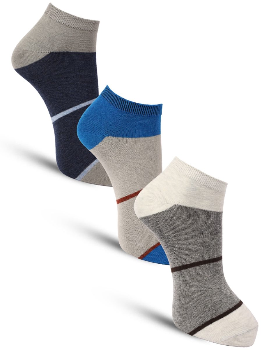 Dollar Casual Ankle Length Cotton Socks For Men's In ( Pack of 3 )