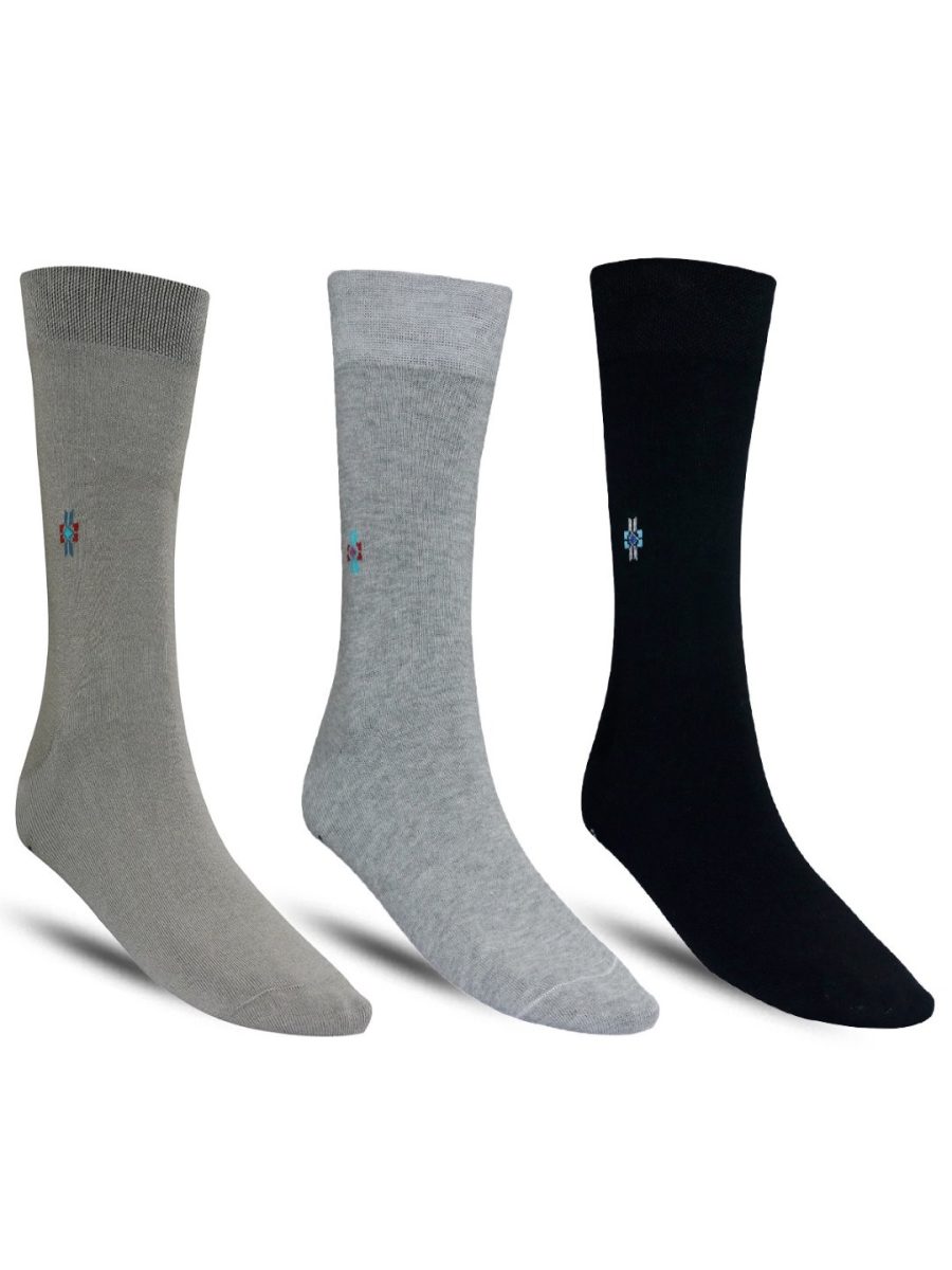 Dollar Formal Full Length Cotton Socks For Men's In ( Pack of 3 )