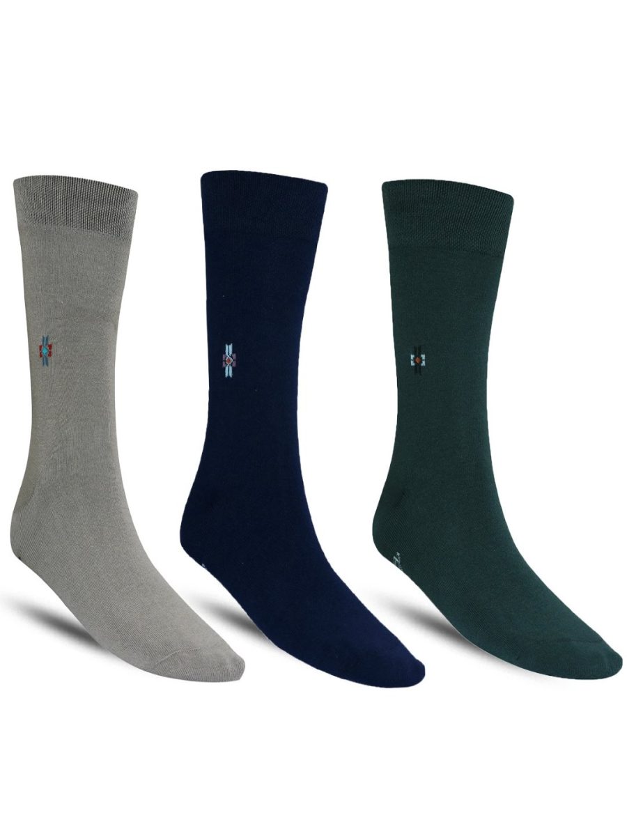 Dollar Formal Full Length Cotton Socks For Men's In ( Pack of 3 )