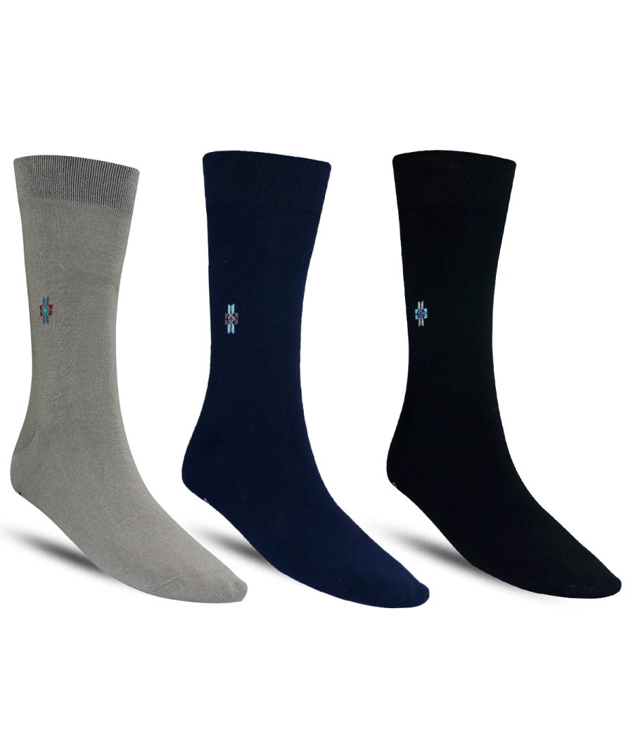 Dollar Formal Full Length Cotton Socks For Men's In ( Pack of 3 )