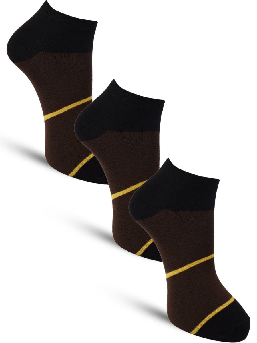 Dollar Casual Ankle Length Cotton Socks For Men's In ( Pack of 3 )