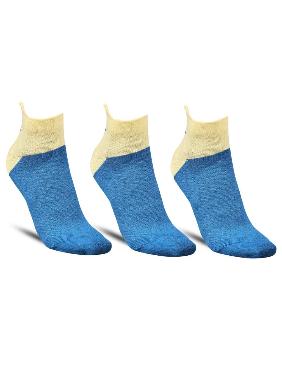 Dollar Sports Ankle Length Nylon Socks For Men's In ( Pack of 3 )