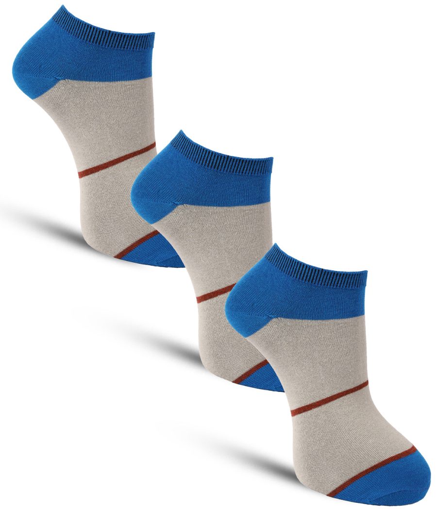 Dollar Casual Ankle Length Cotton Socks For Men's In ( Pack of 3 )