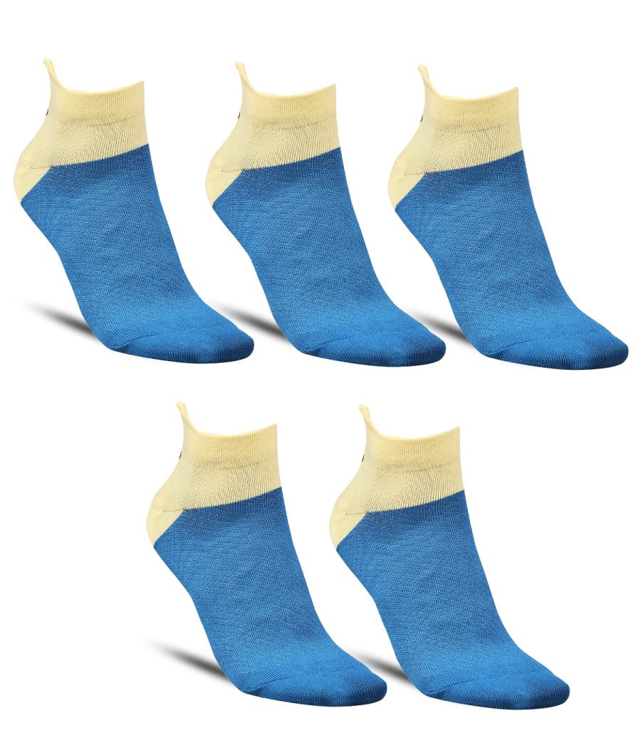 Dollar Sports Ankle Length Nylon Socks For Men's In ( Pack of 5 )