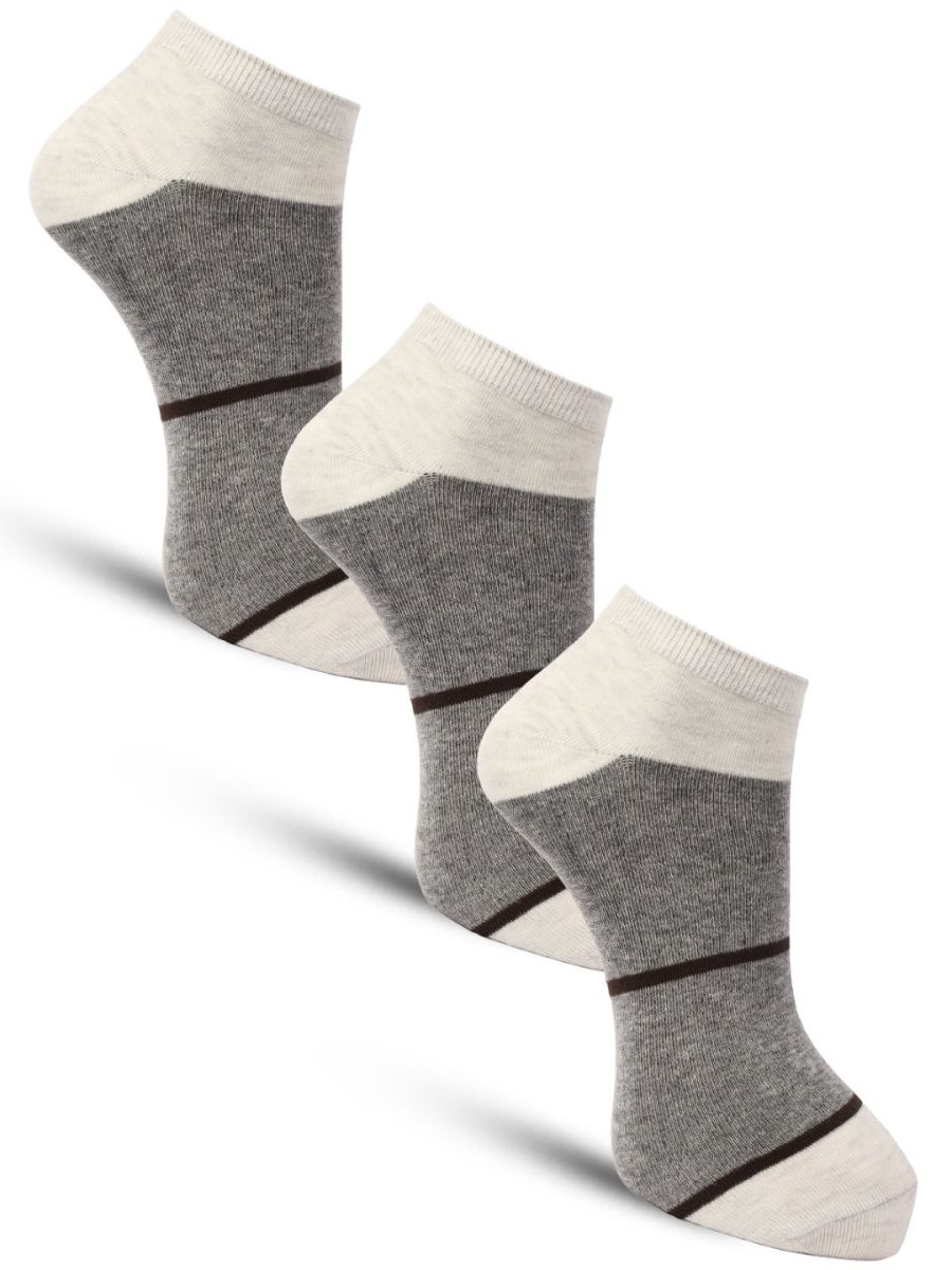 Dollar Casual Ankle Length Cotton Socks For Men's In ( Pack of 3 )