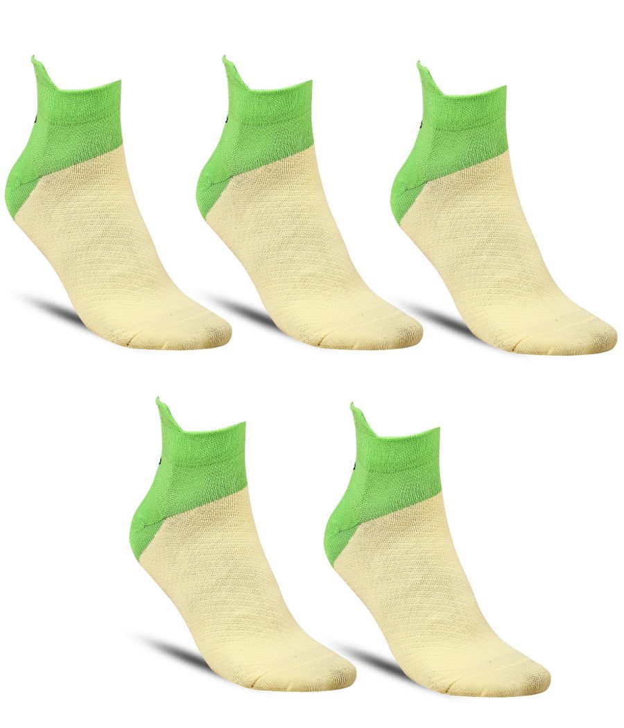 Dollar Sports Ankle Length Nylon Socks For Men's In ( Pack of 5 )