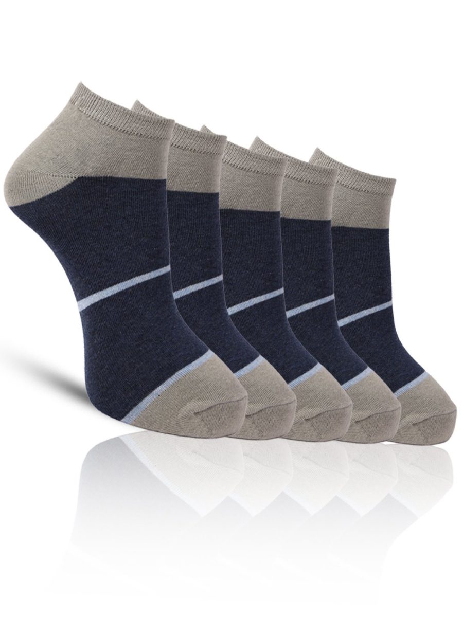 Dollar Casual Ankle Length Cotton Socks For Men's In ( Pack of 5 )