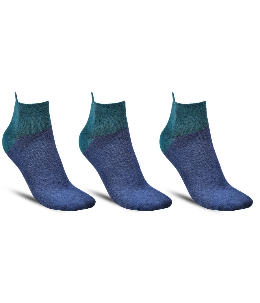 Dollar Sports Ankle Length Nylon Socks For Men's In ( Pack of 3 )