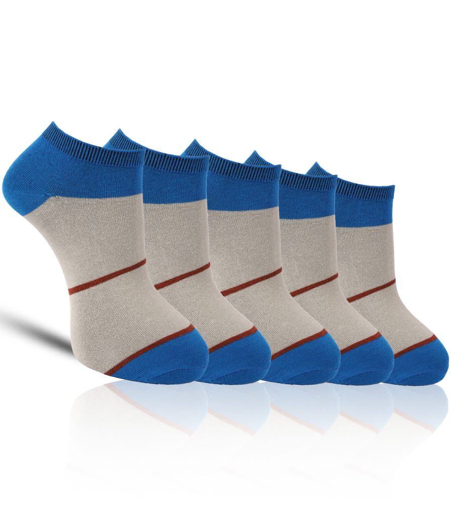 Dollar Casual Ankle Length Cotton Socks For Men's In ( Pack of 5 )