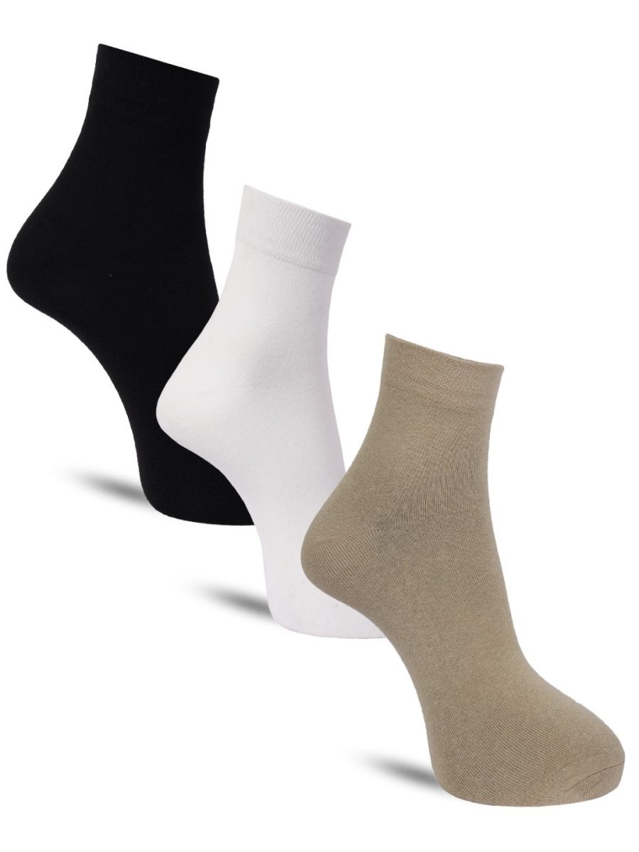 Dollar Formal Ankle Length Cotton Socks For Men's (Pack of 3)