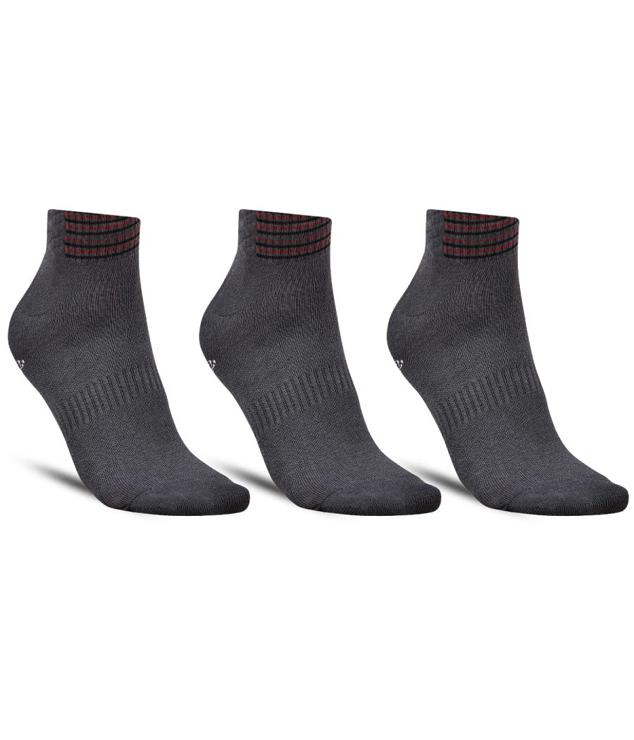 Dollar Sports Ankle Length Cotton Socks For Men's In ( Pack of 3 )