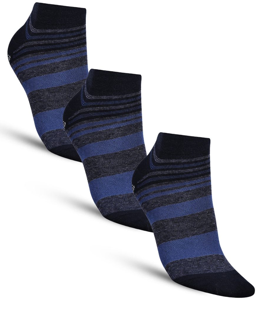 Dollar Casual Ankle Length Cotton Socks For Men's In ( Pack of 3 )