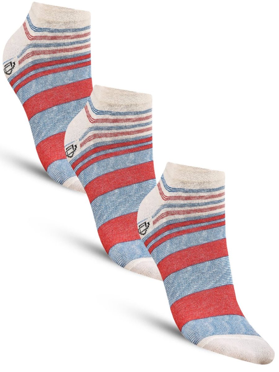Dollar Casual Ankle Length Cotton Socks For Men's In ( Pack of 3 )