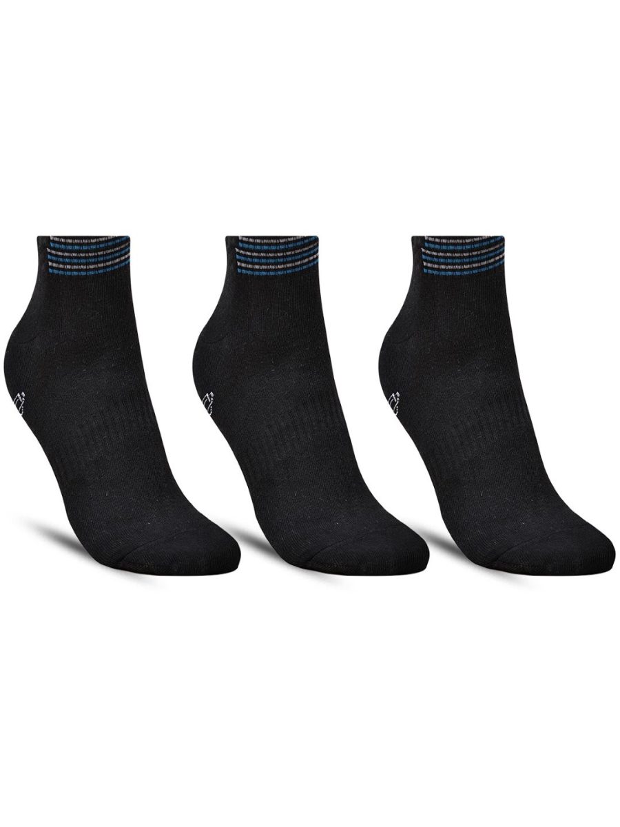 Dollar Sports Ankle Length Cotton Socks For Men's In ( Pack of 3 )