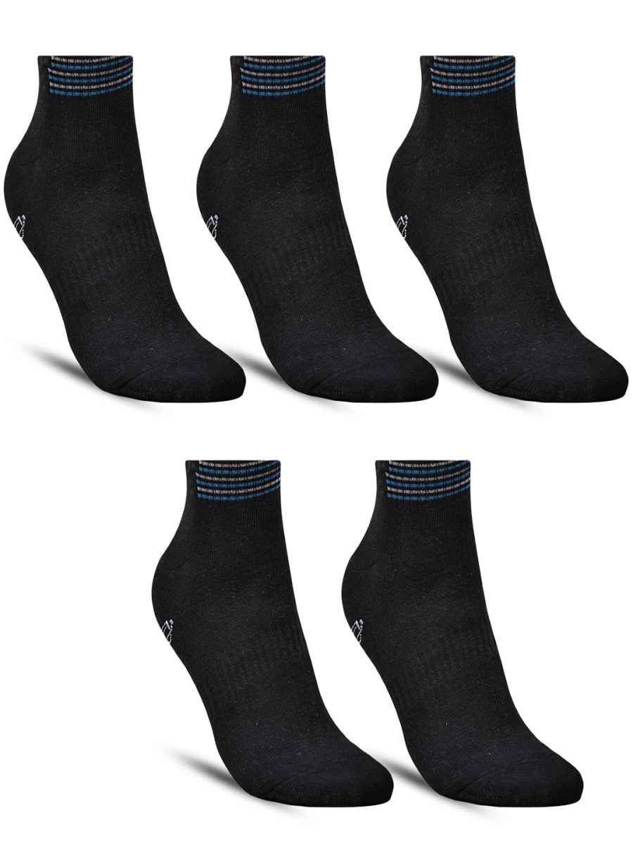 Dollar Sports Ankle Length Cotton Socks For Men's In ( Pack of 5 )