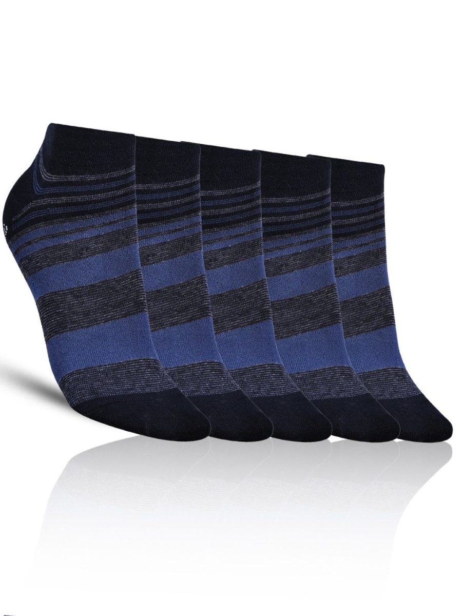 Dollar Casual Ankle Length Cotton Socks For Men's In ( Pack of 5 )