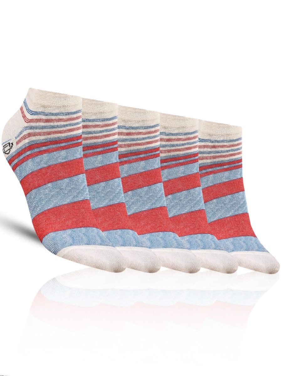 Dollar Casual Ankle Length Cotton Socks For Men's In ( Pack of 5 )