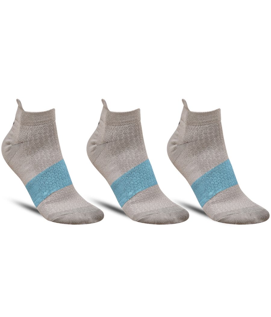 Dollar Sports Ankle Length Nylon Socks For Men's In ( Pack of 3 )