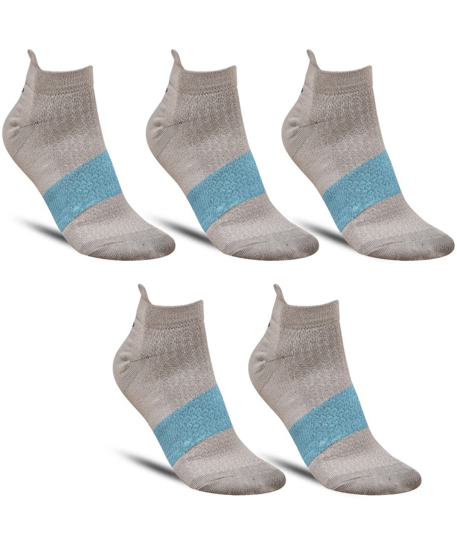 Dollar Sports Ankle Length Nylon Socks For Men's In ( Pack of 5 )