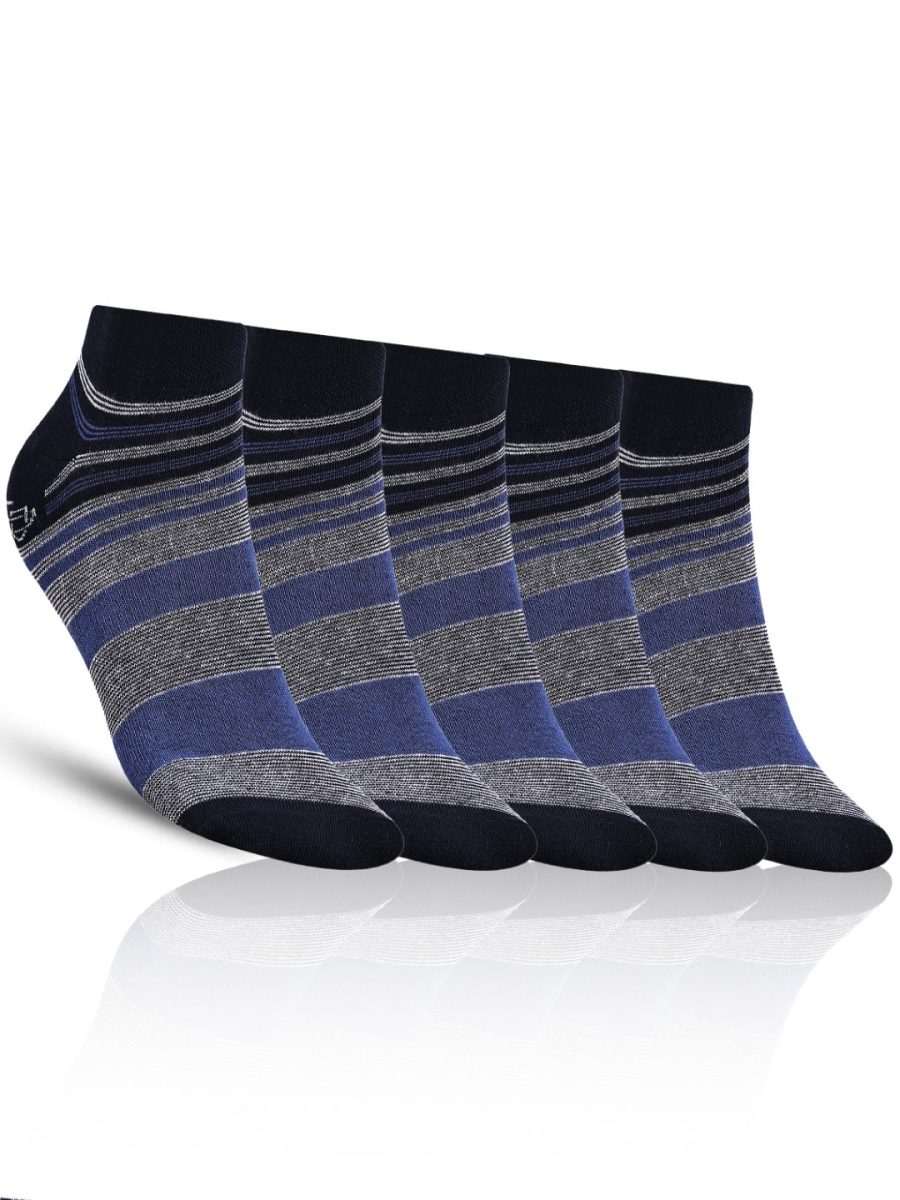 Dollar Casual Ankle Length Cotton Socks For Men's In ( Pack of 5 )