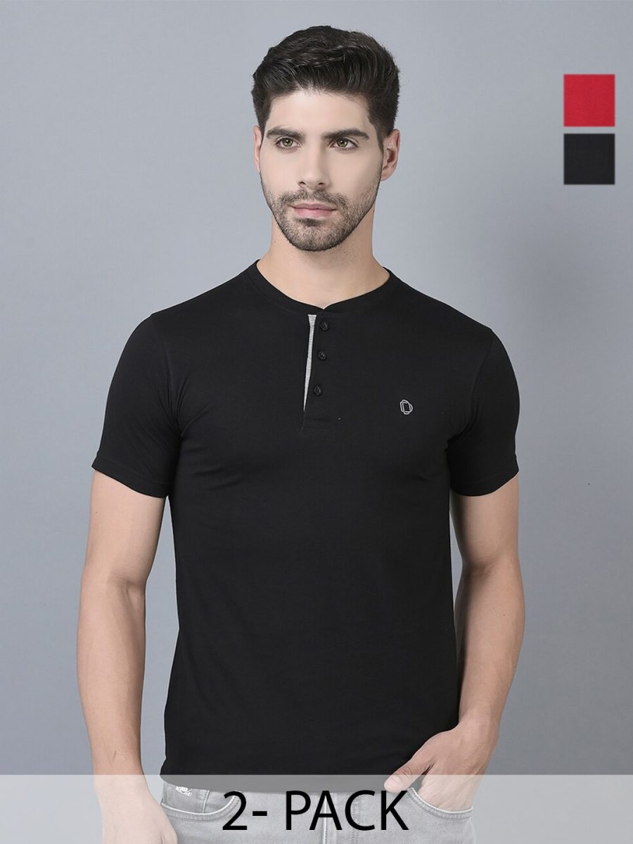 Dollar Men's Casual Henly Neck T-Shirt