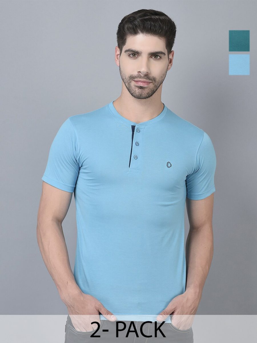 Dollar Men's Casual Henly Neck T-Shirt