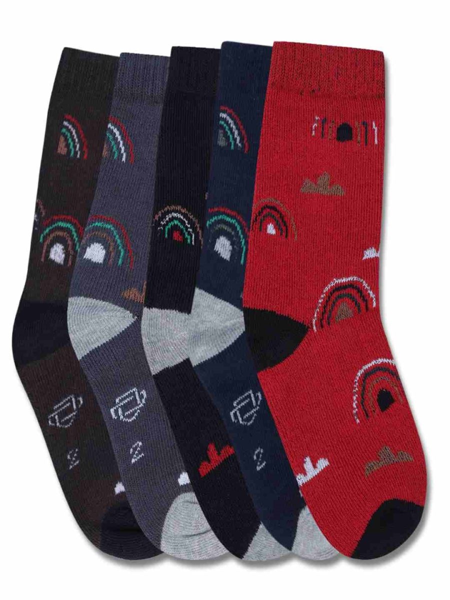 DOLLAR KIDS SOCKS FOR BOYS & GIRLS IN BLENDED COTTON (PACK OF 5)