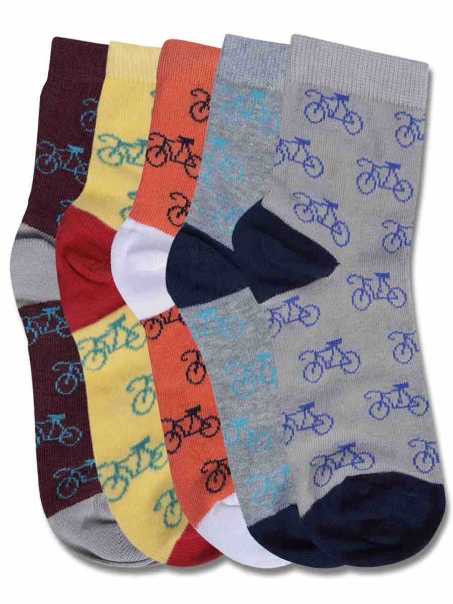 DOLLAR KIDS SOCKS FOR BOYS & GIRLS IN BLENDED COTTON (PACK OF 5)