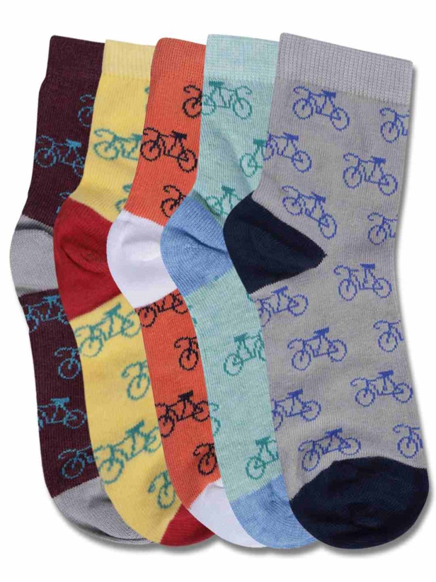 DOLLAR KIDS SOCKS FOR BOYS & GIRLS IN BLENDED COTTON (PACK OF 5)