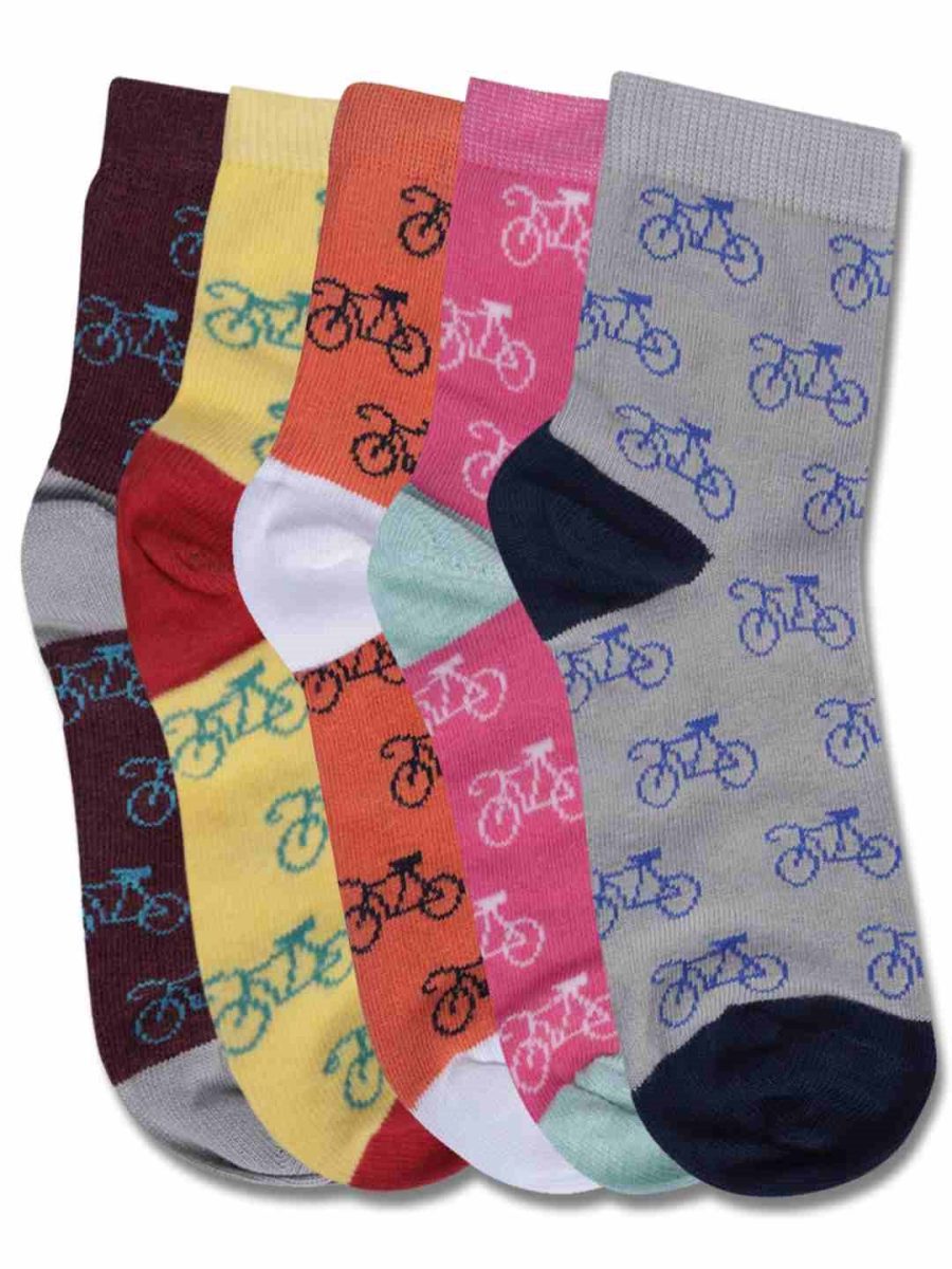 DOLLAR KIDS SOCKS FOR BOYS & GIRLS IN BLENDED COTTON (PACK OF 5)