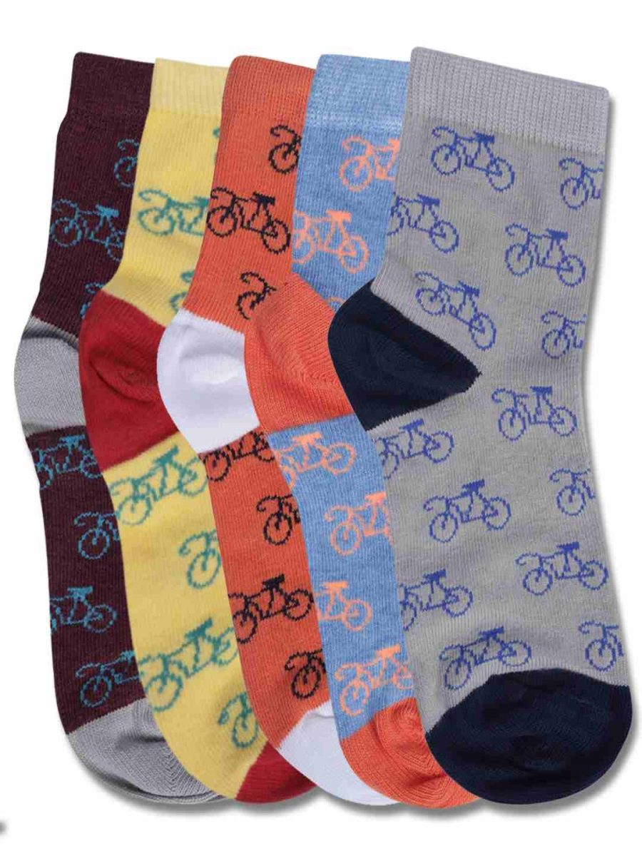 DOLLAR KIDS SOCKS FOR BOYS & GIRLS IN BLENDED COTTON (PACK OF 5)
