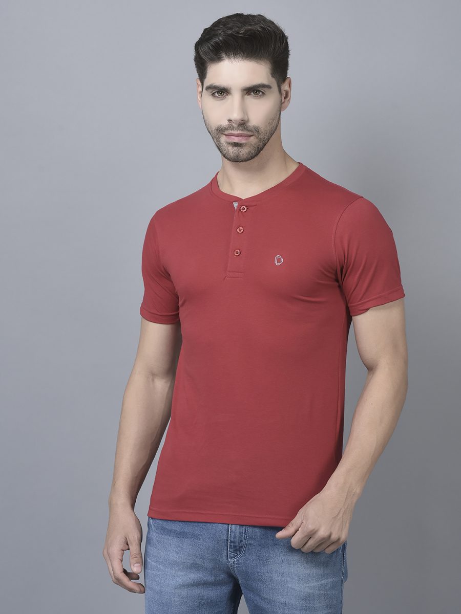 Dollar Men's Casual Henly Neck T-Shirt