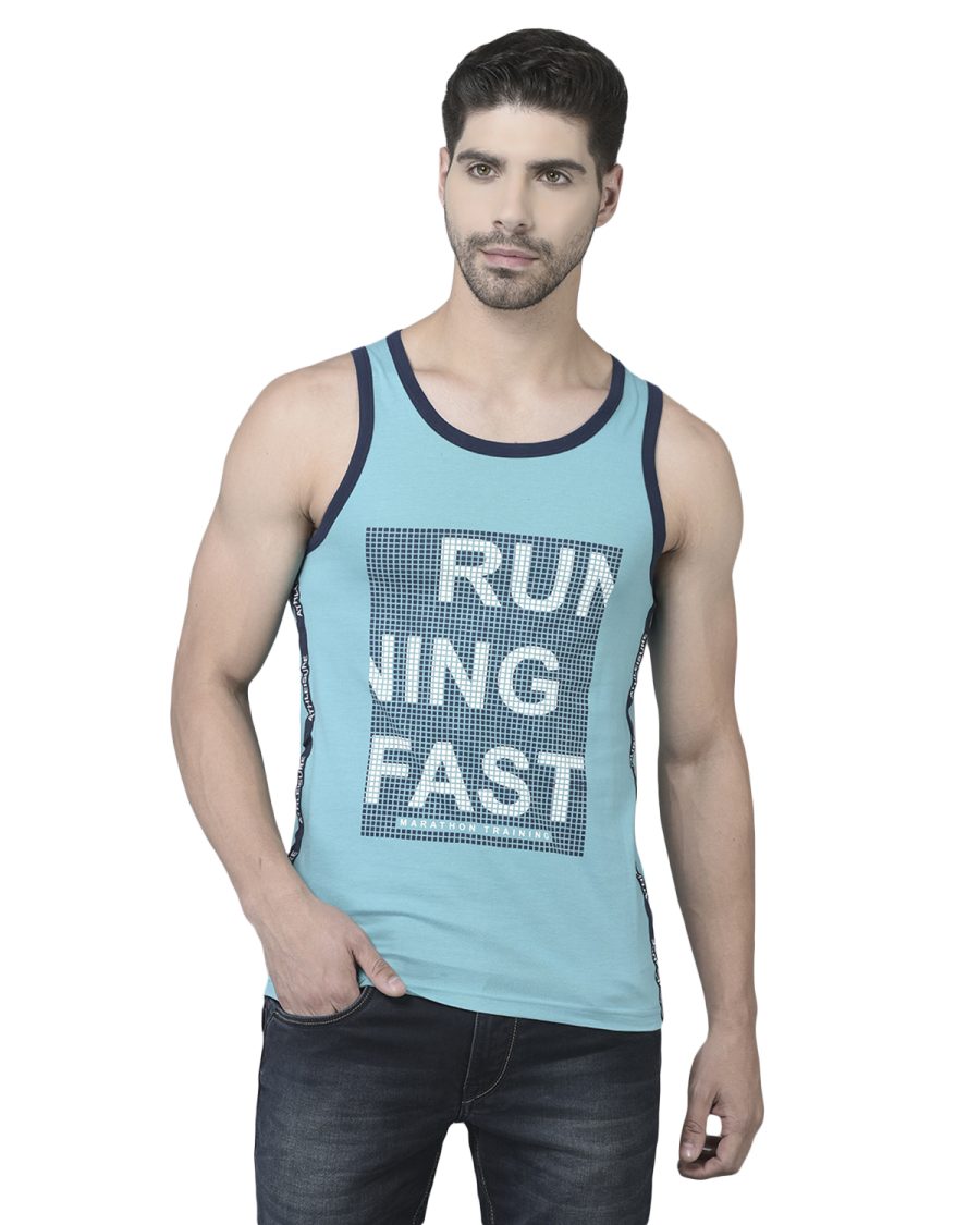 Dollar Men's Casual Cotton Printed Tank Top Vest