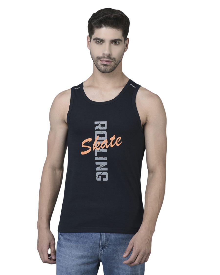 Dollar Men's Casual Cotton Printed Tank Top Vest