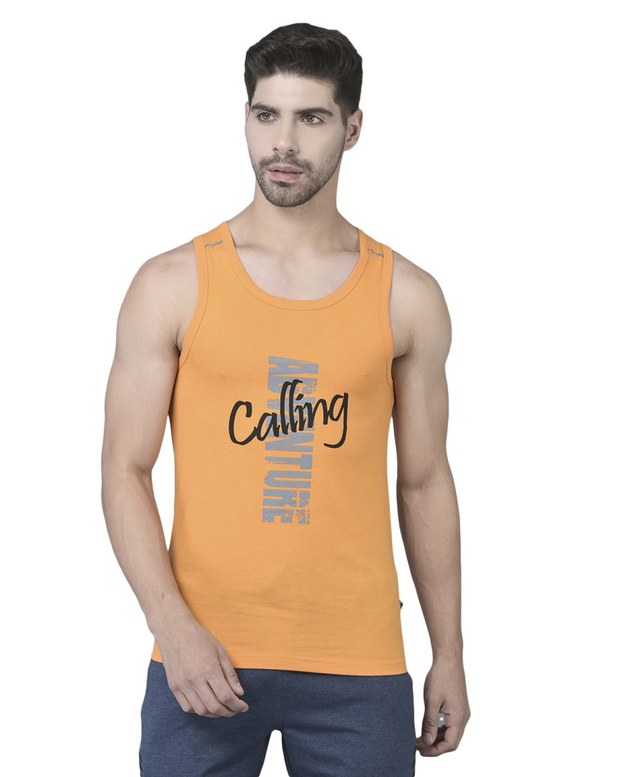 Dollar Men's Casual Cotton Printed Tank Top Vest