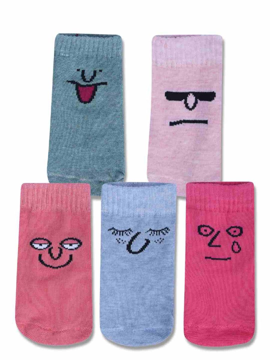 DOLLAR KIDS SOCKS FOR BOYS & GIRLS IN BLENDED COTTON (PACK OF 5)
