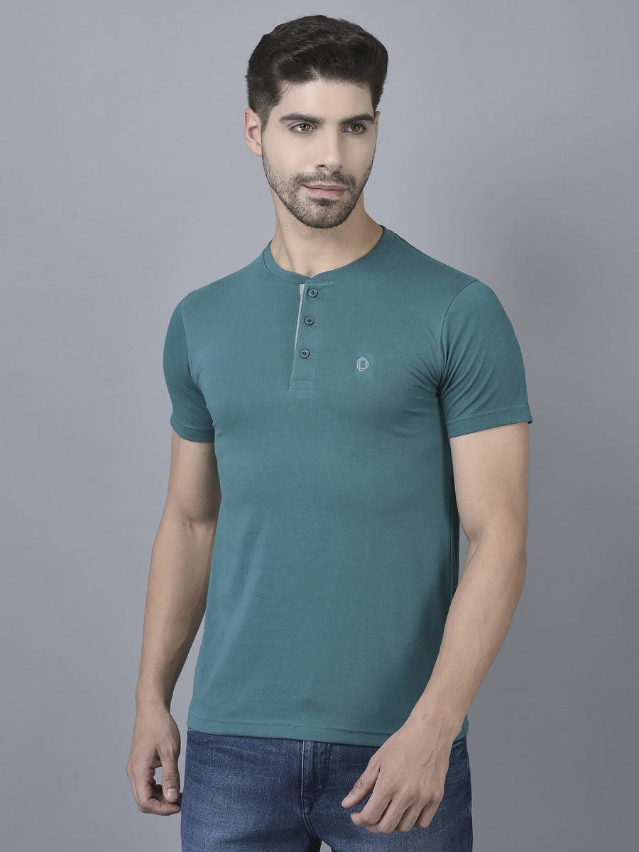 Dollar Men's Casual Henly Neck T-Shirt