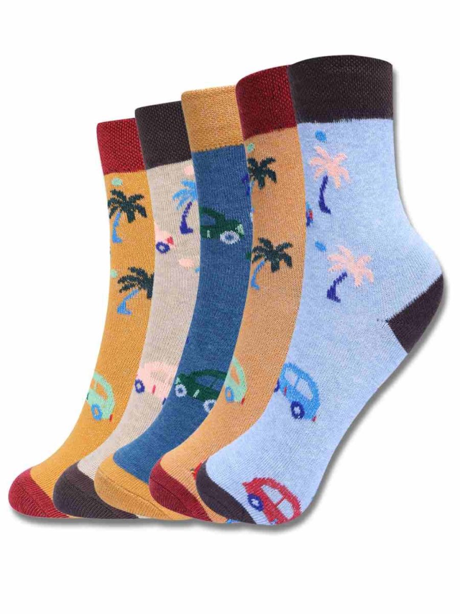 DOLLAR KIDS SOCKS FOR BOYS & GIRLS IN BLENDED COTTON (PACK OF 5)