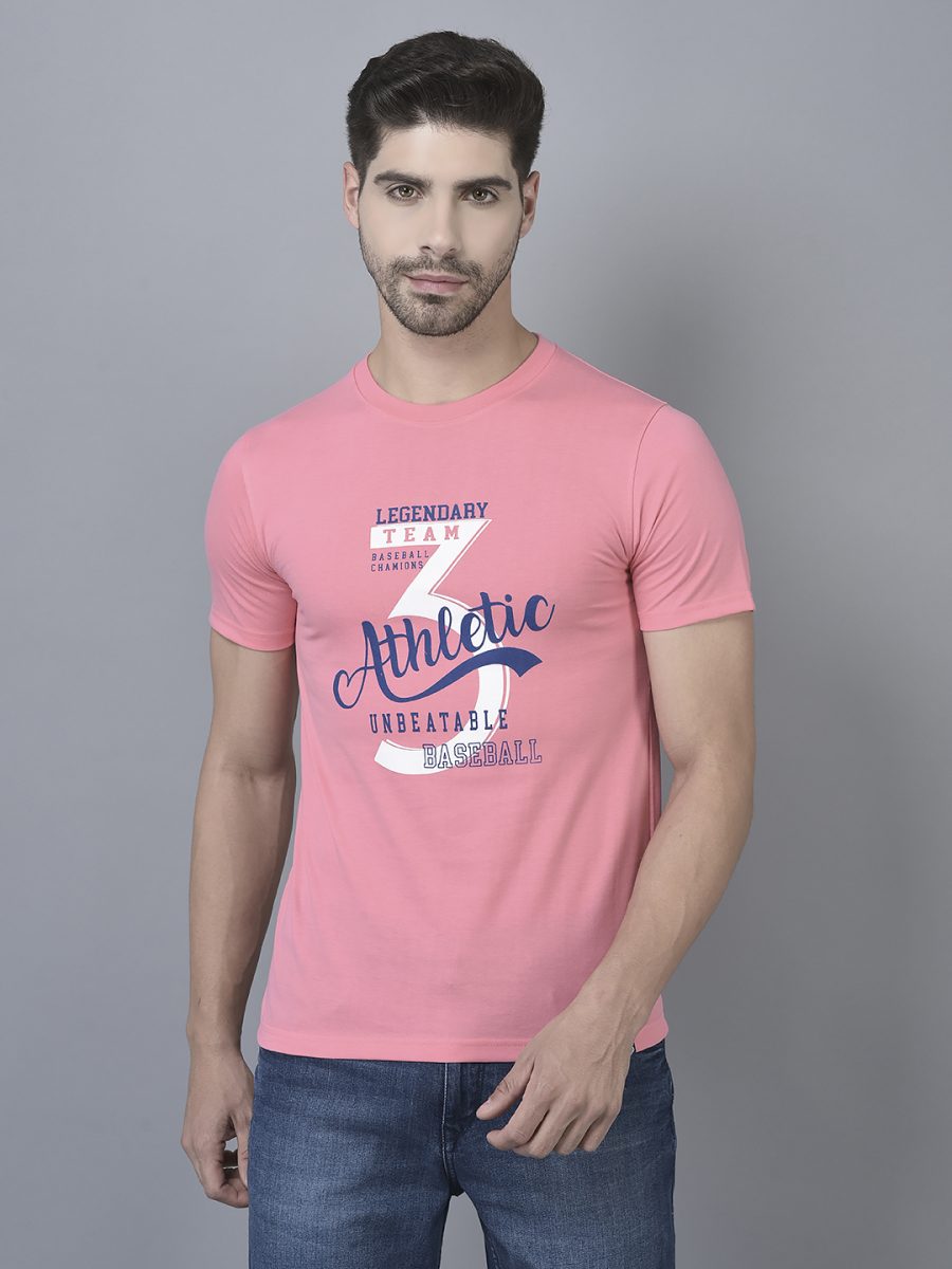 Dollar Men's Casual Round Neck Printed T-Shirt