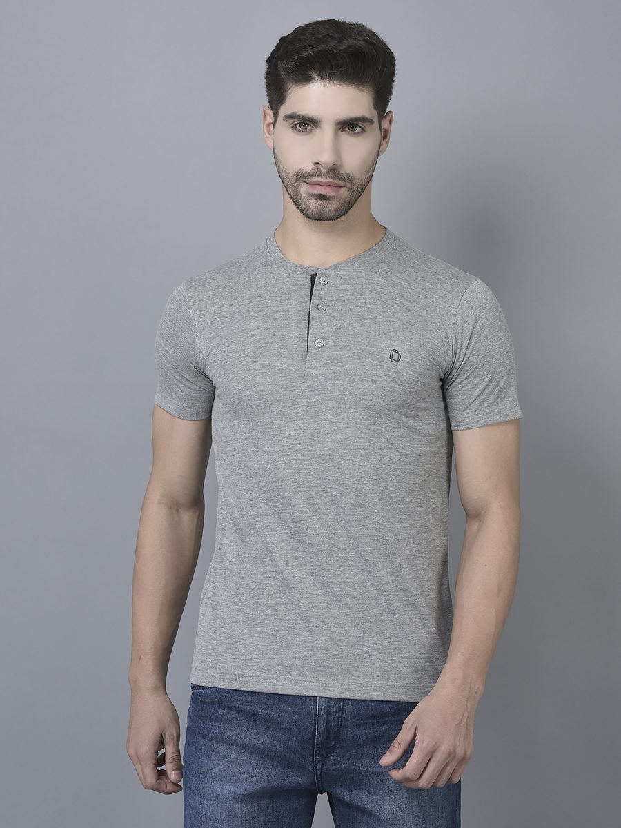 Dollar Men's Casual Henly Neck T-Shirt