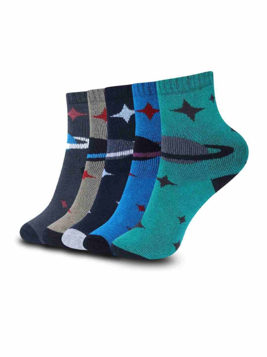 DOLLAR KIDS SOCKS FOR BOYS & GIRLS IN BLENDED COTTON (PACK OF 5)