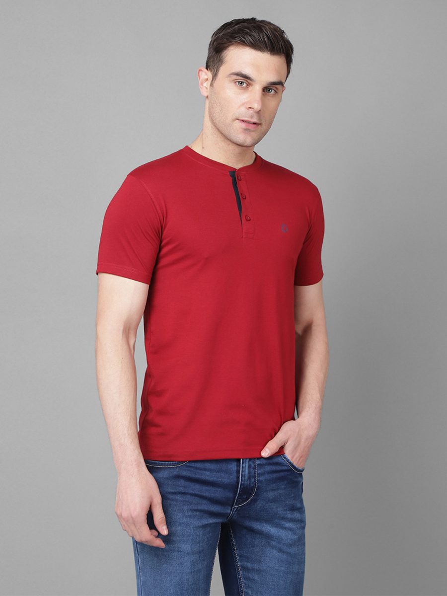 Dollar Men's Casual Henly Neck T-Shirt