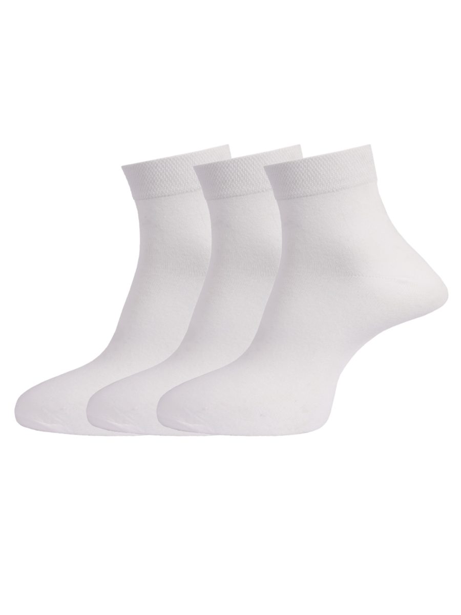 Dollar Socks Cotton Ankle Length Socks for Men's Free Size (Pack of 3)