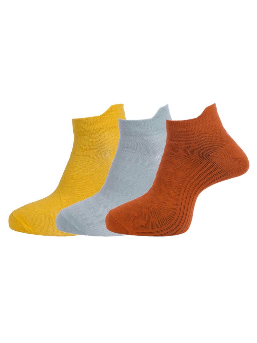 Dollar Socks Cotton Ankle Length Socks for Men's Free Size (Pack of 3)
